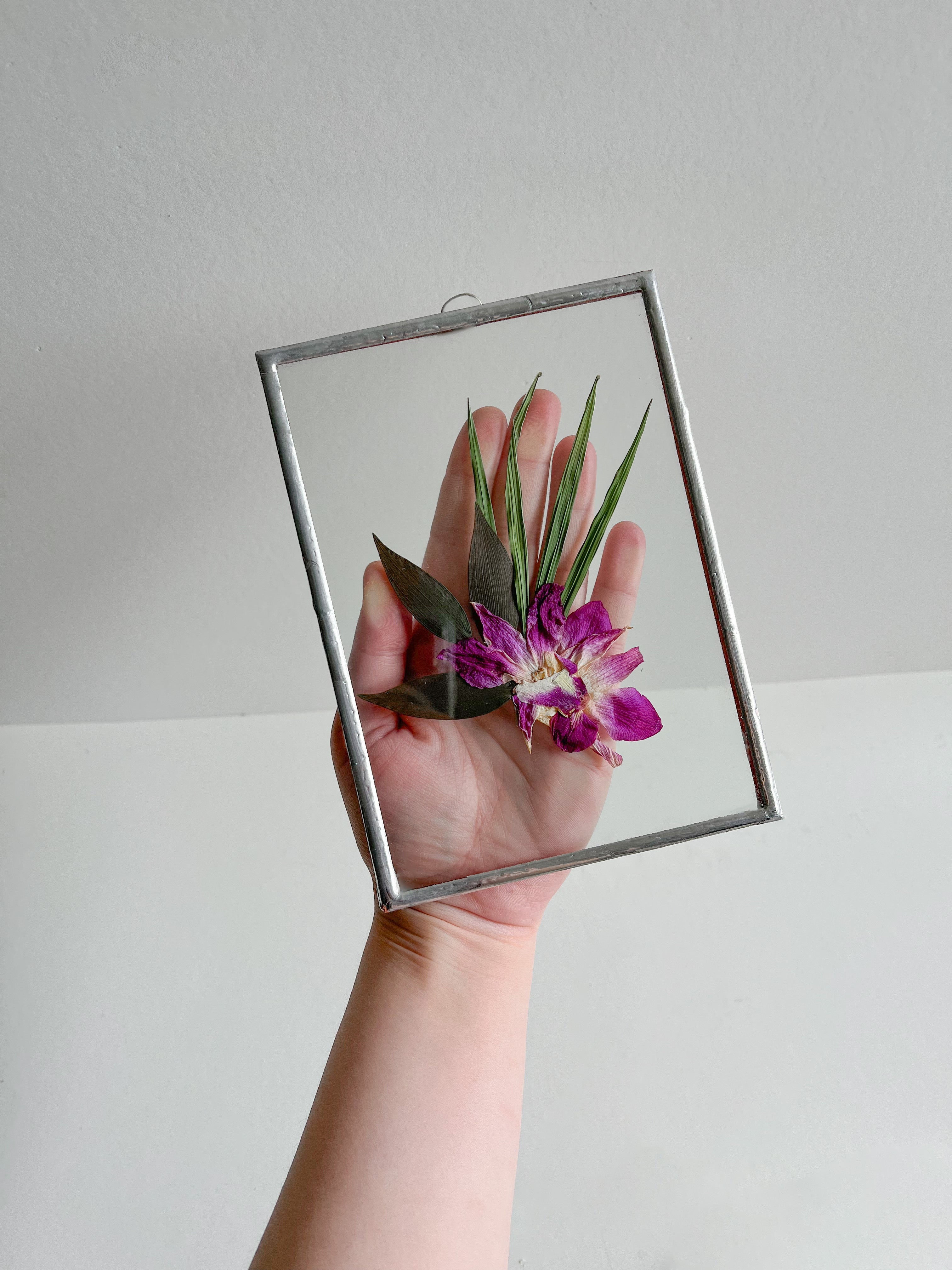 5x7 Custom Pressed Flower Frame
