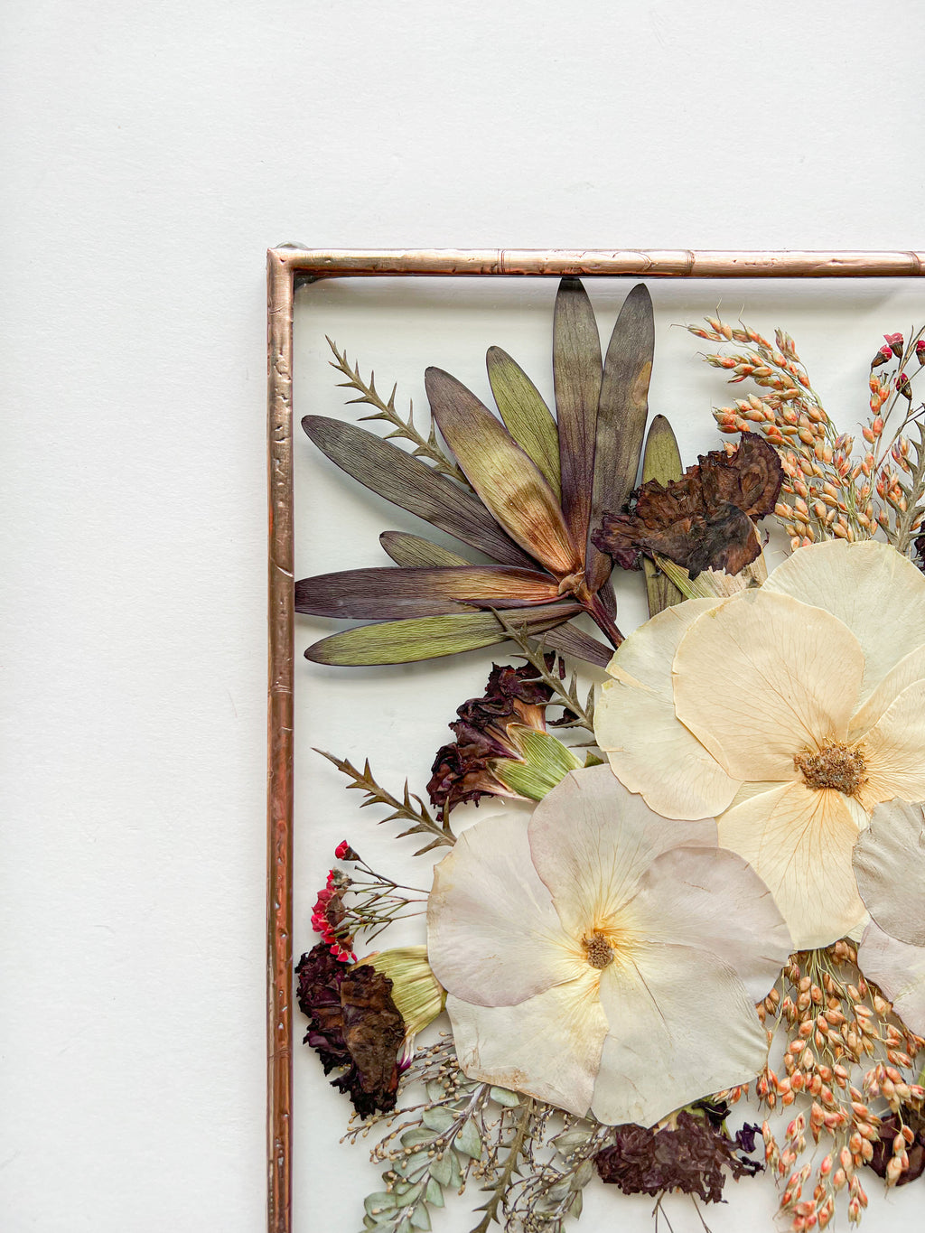 11x11 custom pressed flower frame