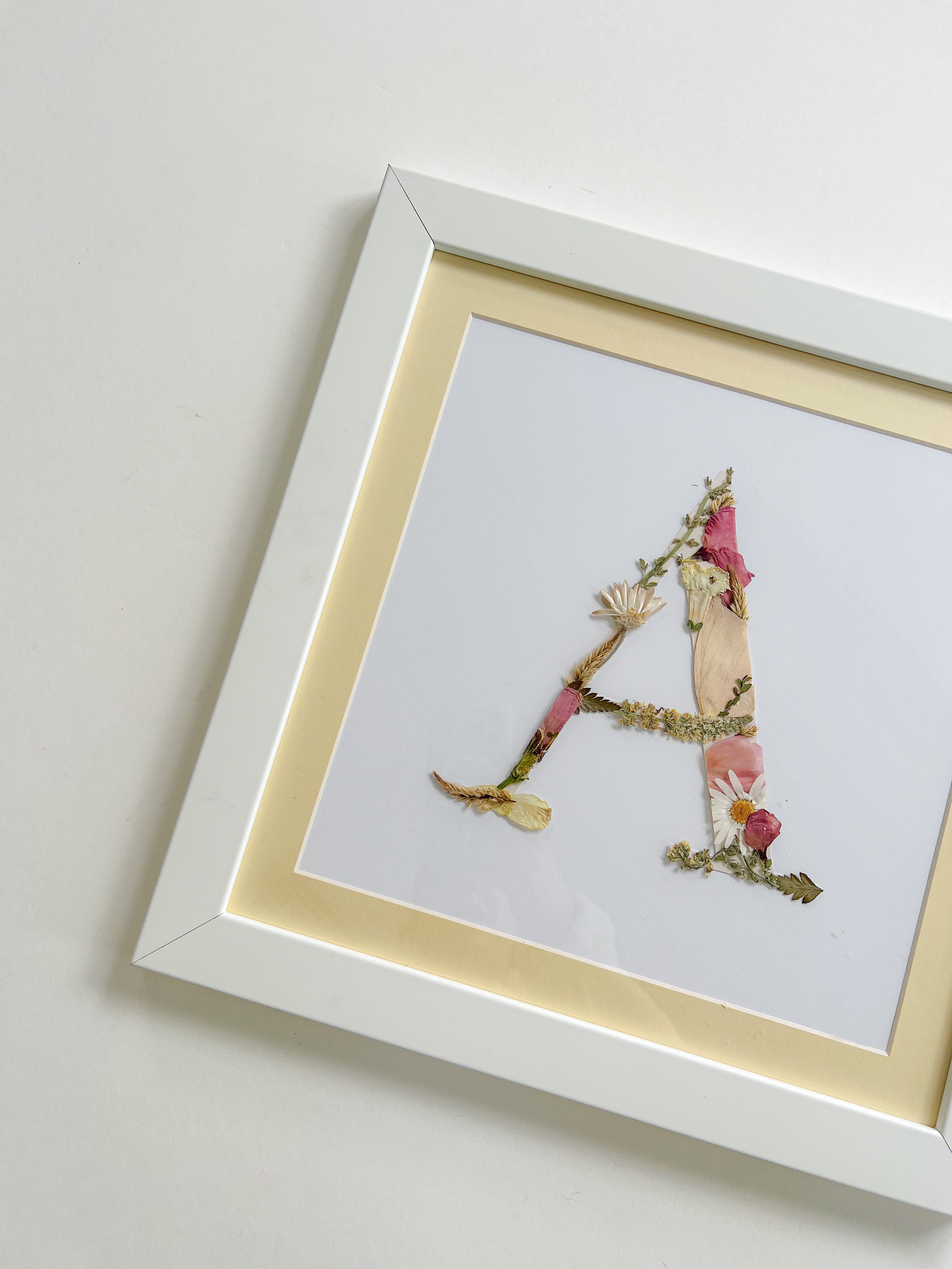 10x10 Custom Flower Letter frame
