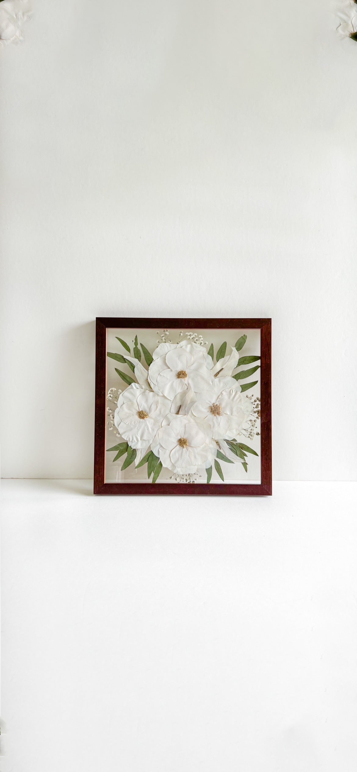 11x11 custom pressed flower frame