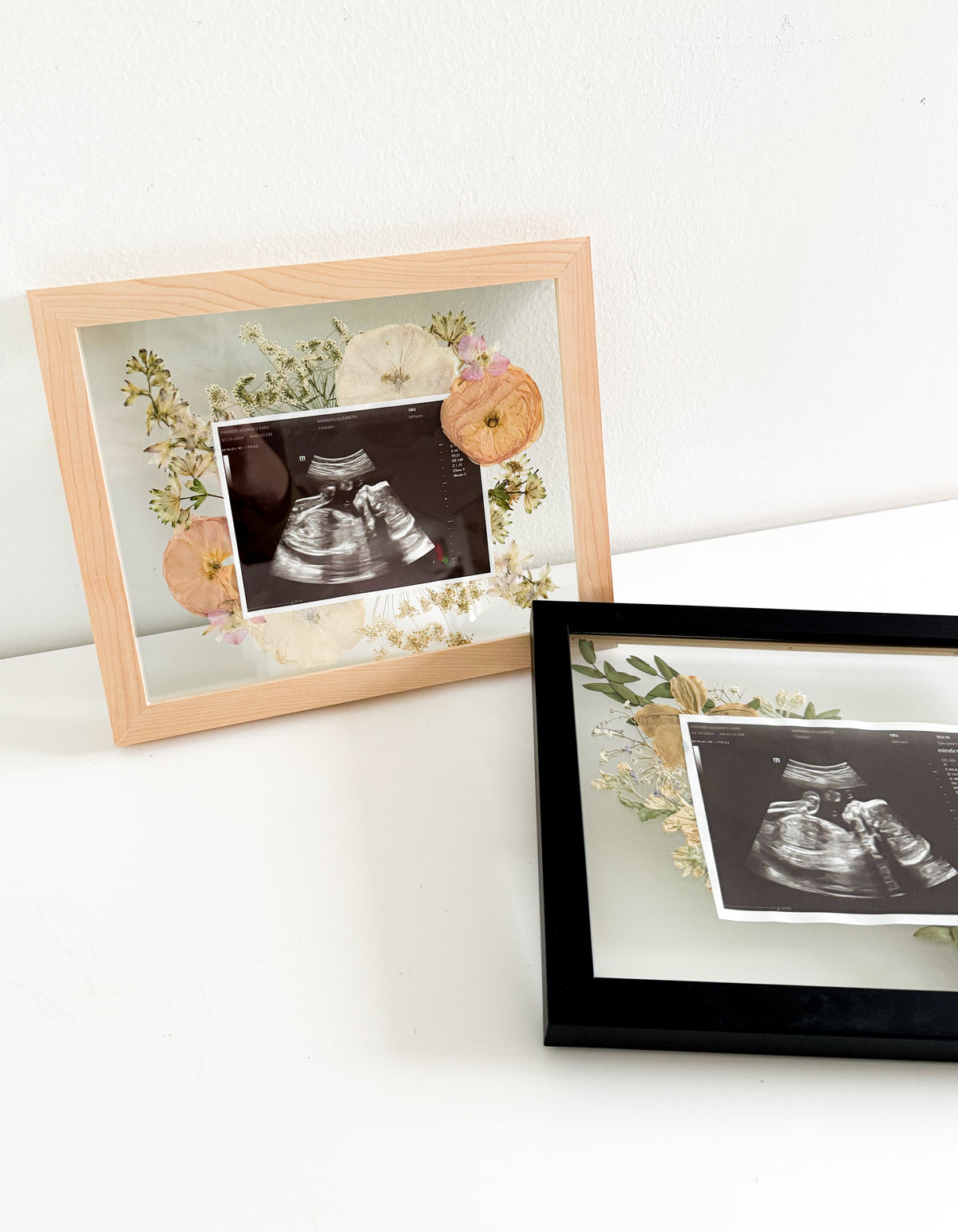 Custom Flower Sonogram Frame
