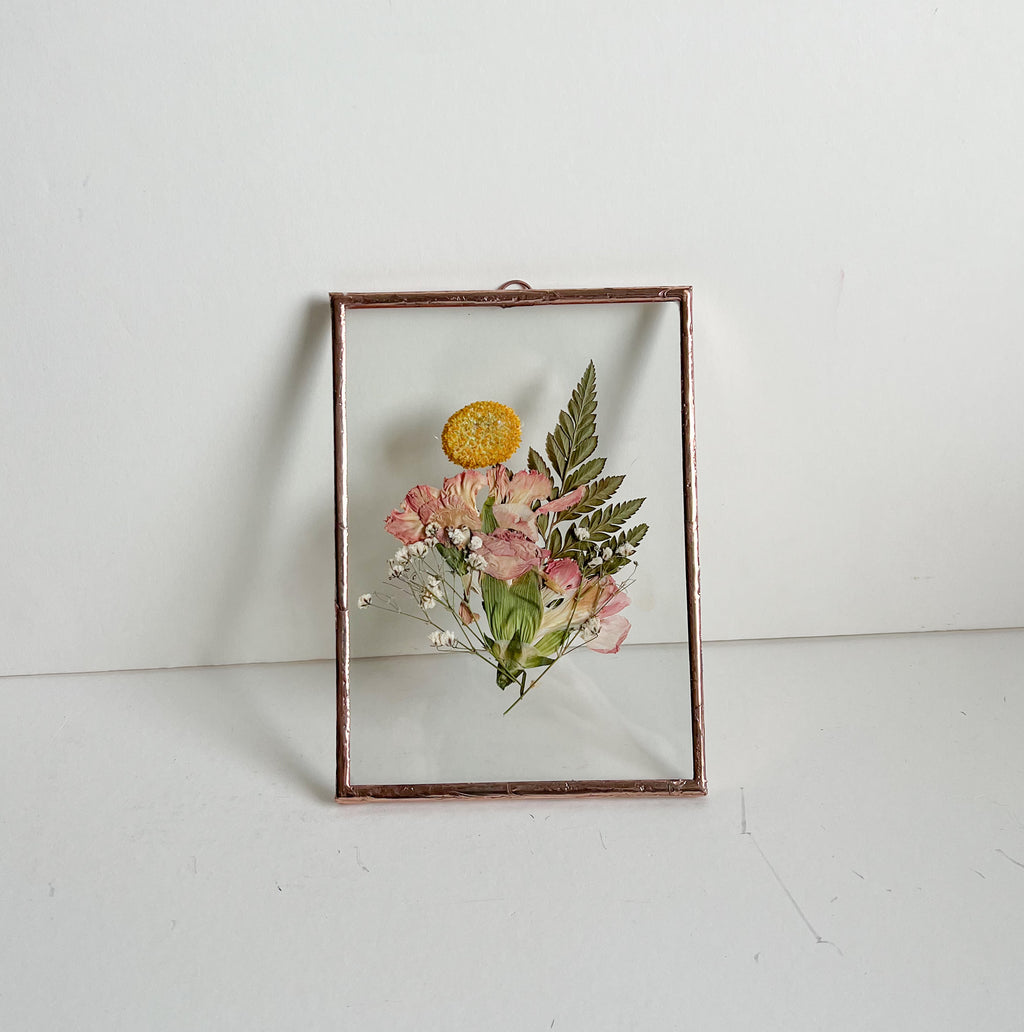 5x7 Custom Pressed Flower Frame