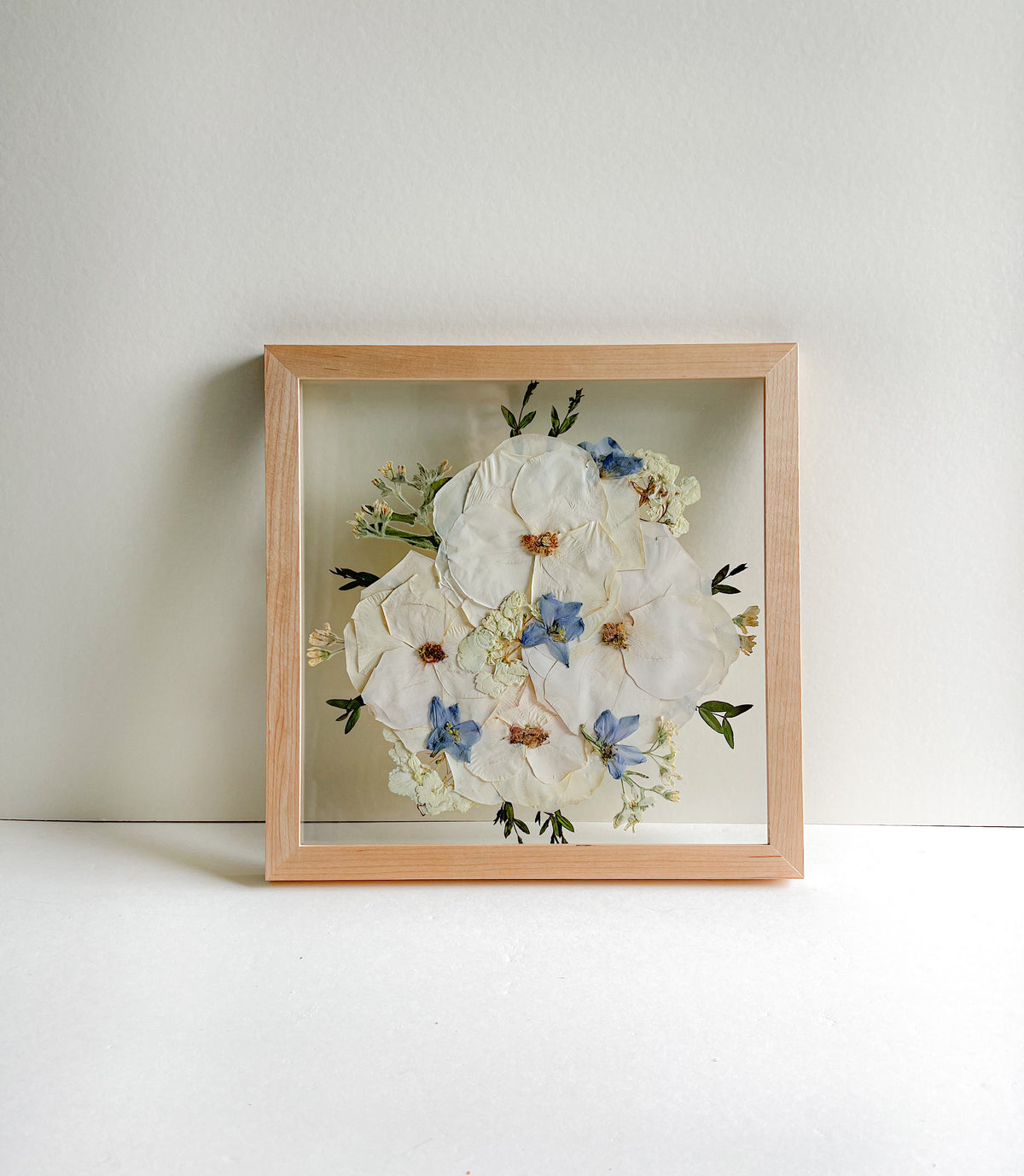11x11 custom pressed flower frame