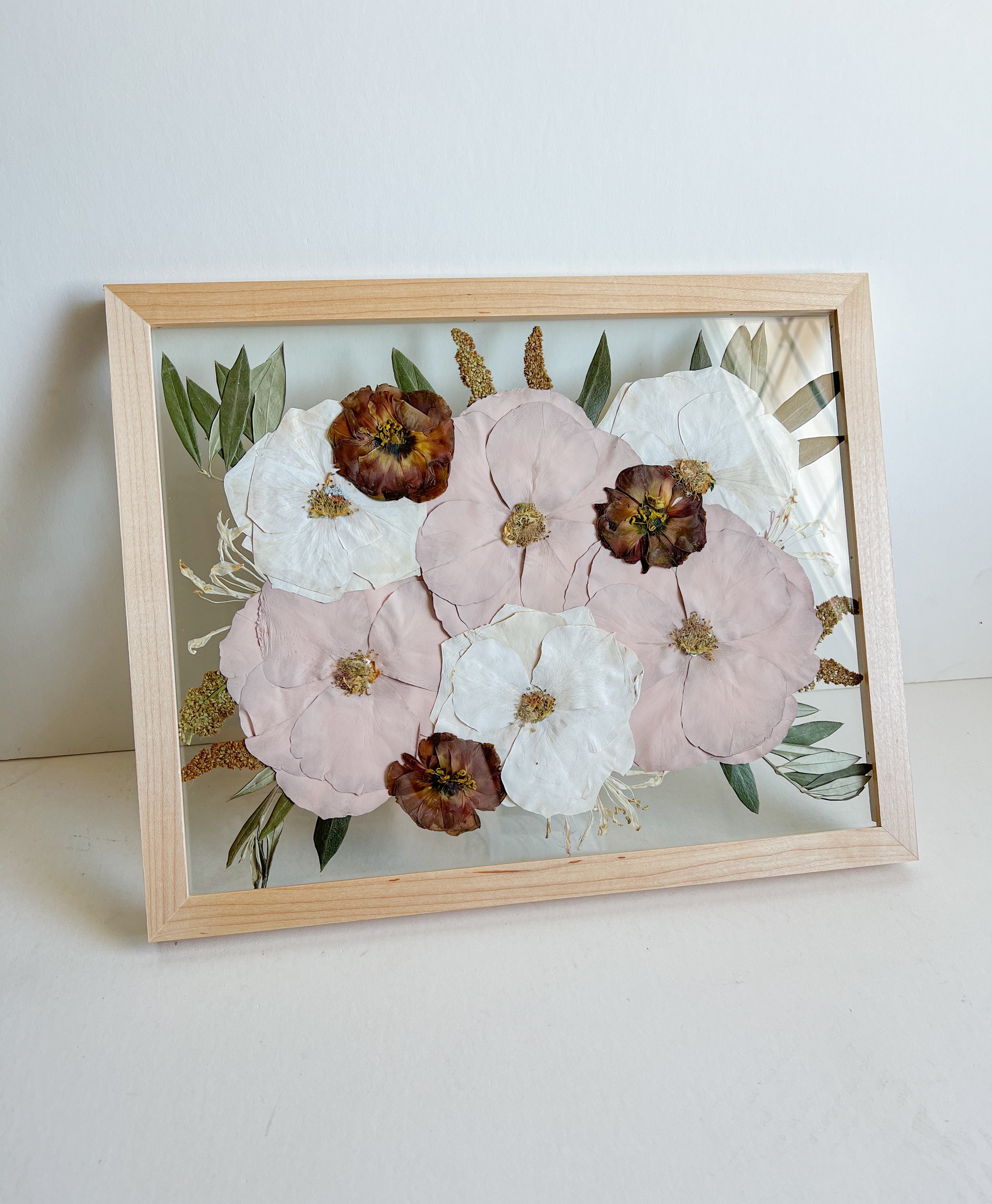 8x11 Custom Pressed Flower Frame