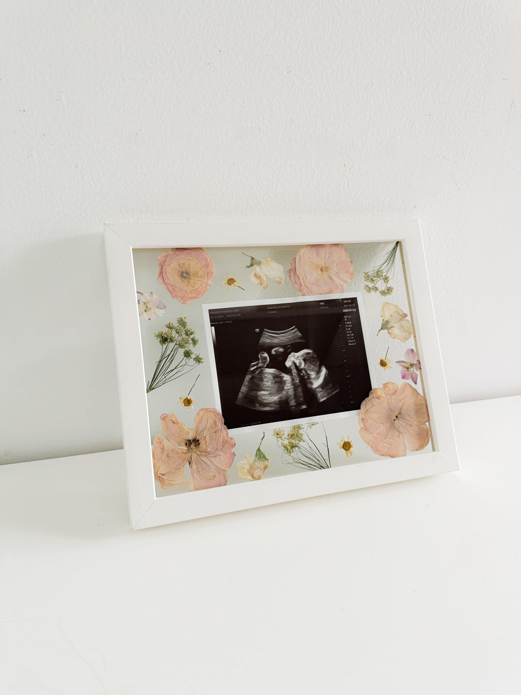 Custom Flower Sonogram Frame