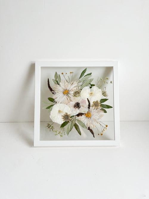 11x11 custom pressed flower frame
