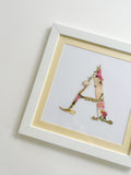 11×11 Custom Floral Monogram Frame