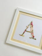 11×11 Custom Floral Monogram Frame