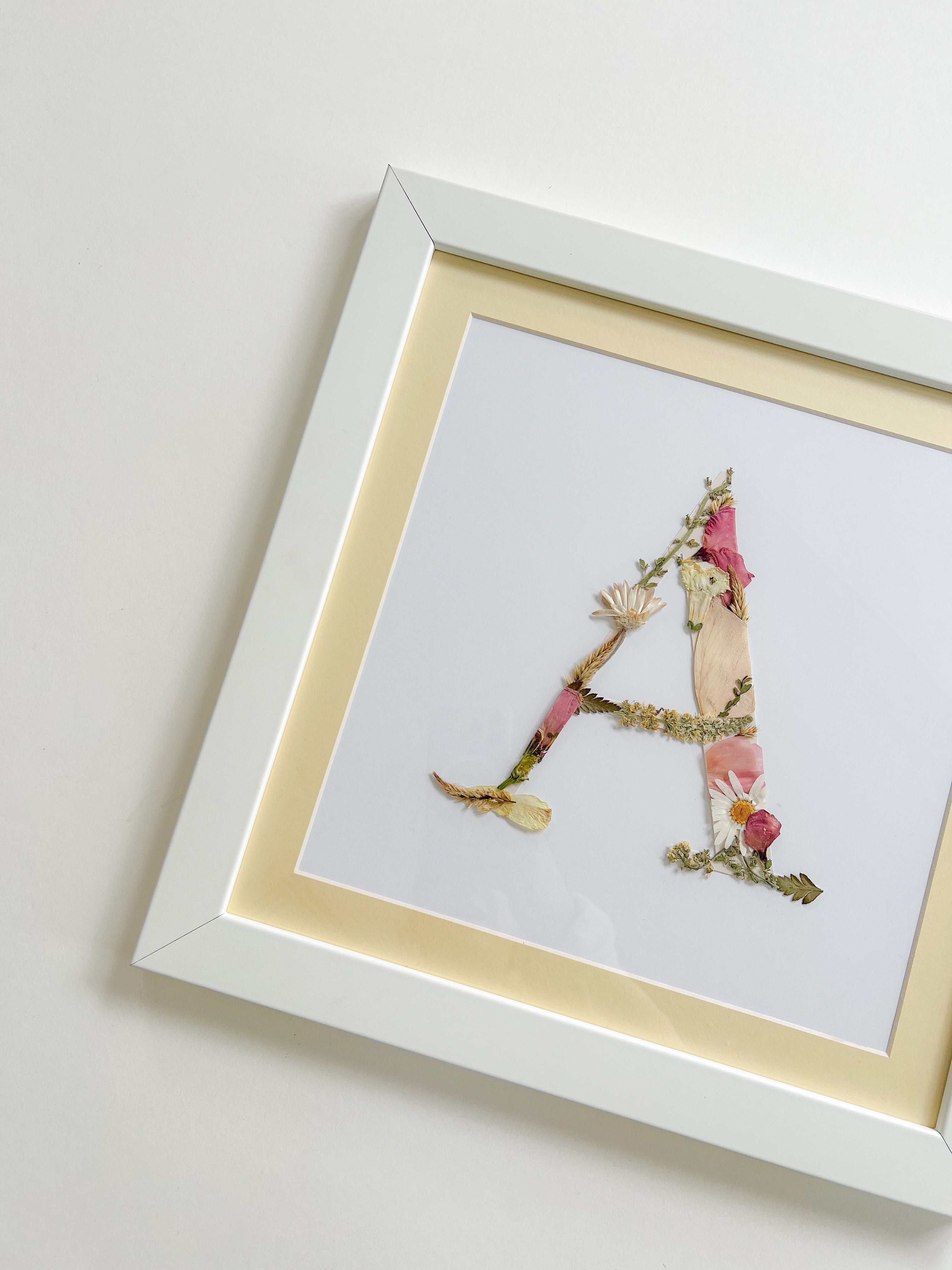11×11 Custom Floral Monogram Frame