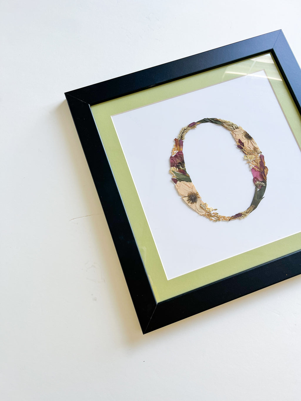 11×11 Custom Floral Monogram Frame