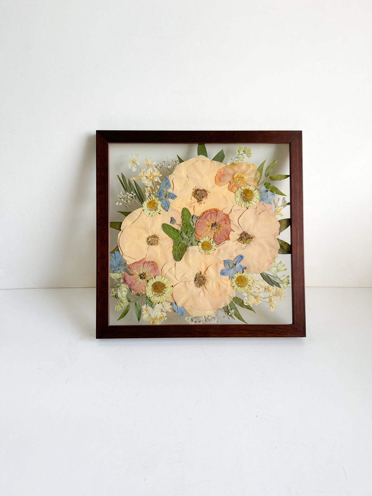 11x11 custom pressed flower frame