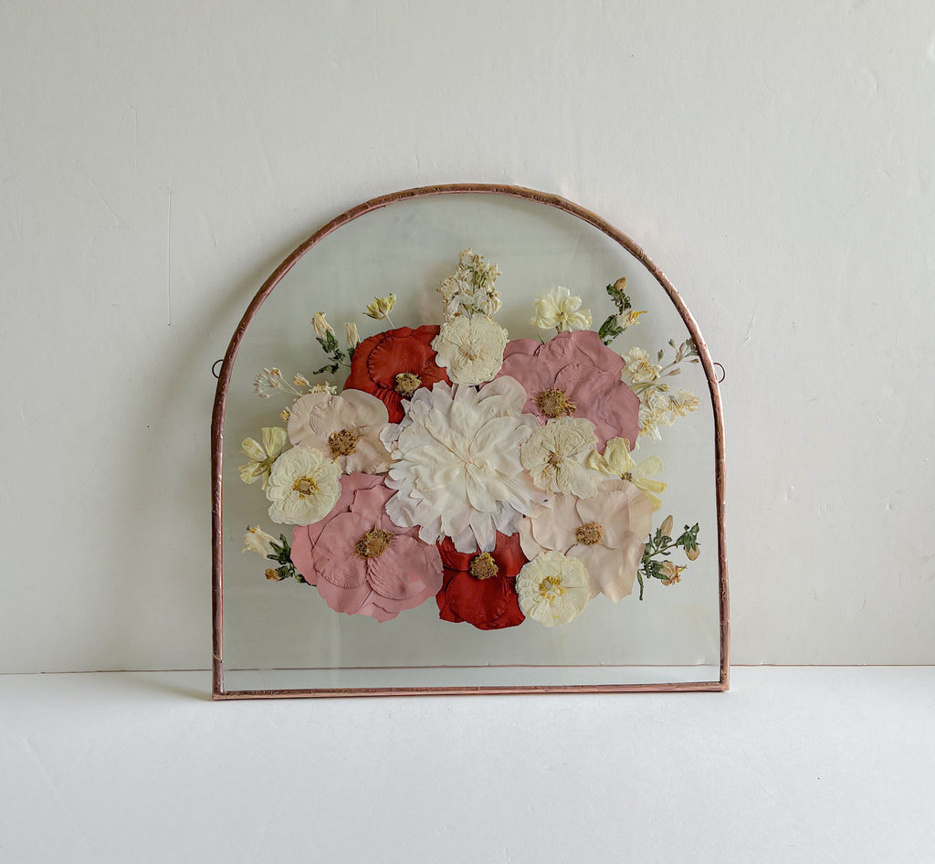 14x11 arch custom pressed flower frame